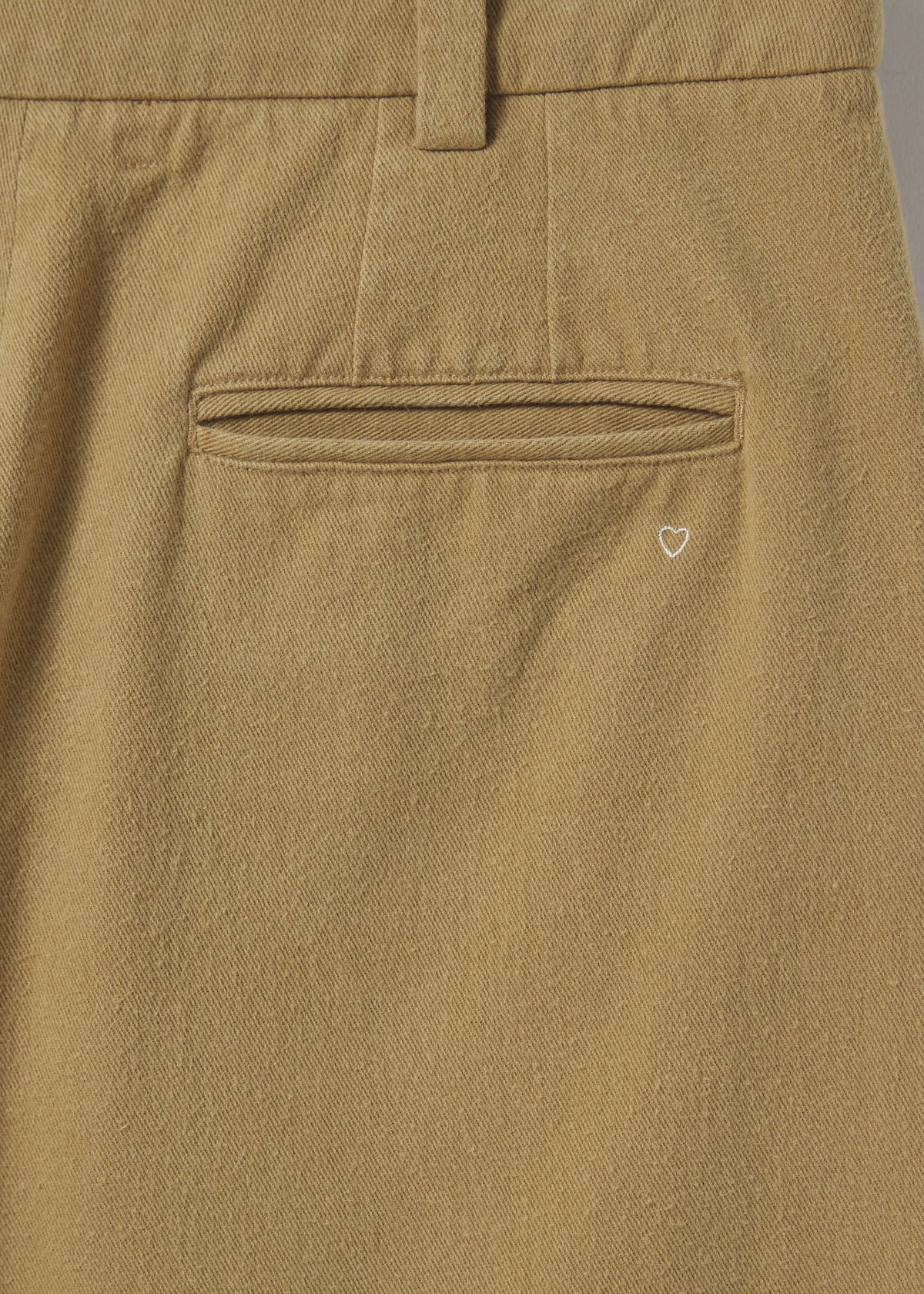 DRAKE COTTON TROUSERS — KHAKI