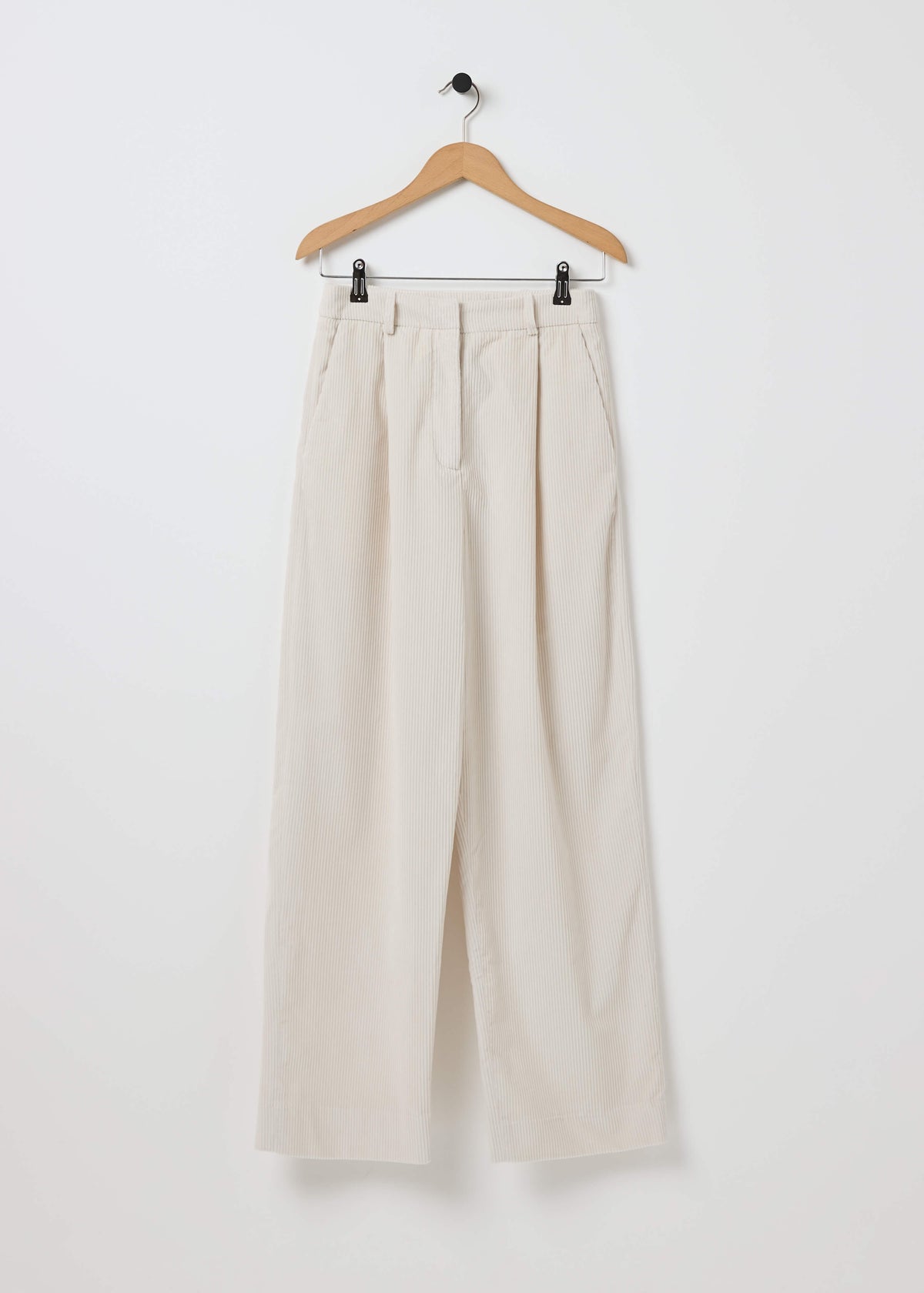 DRAKE CORDUROY TROUSERS — CREAM