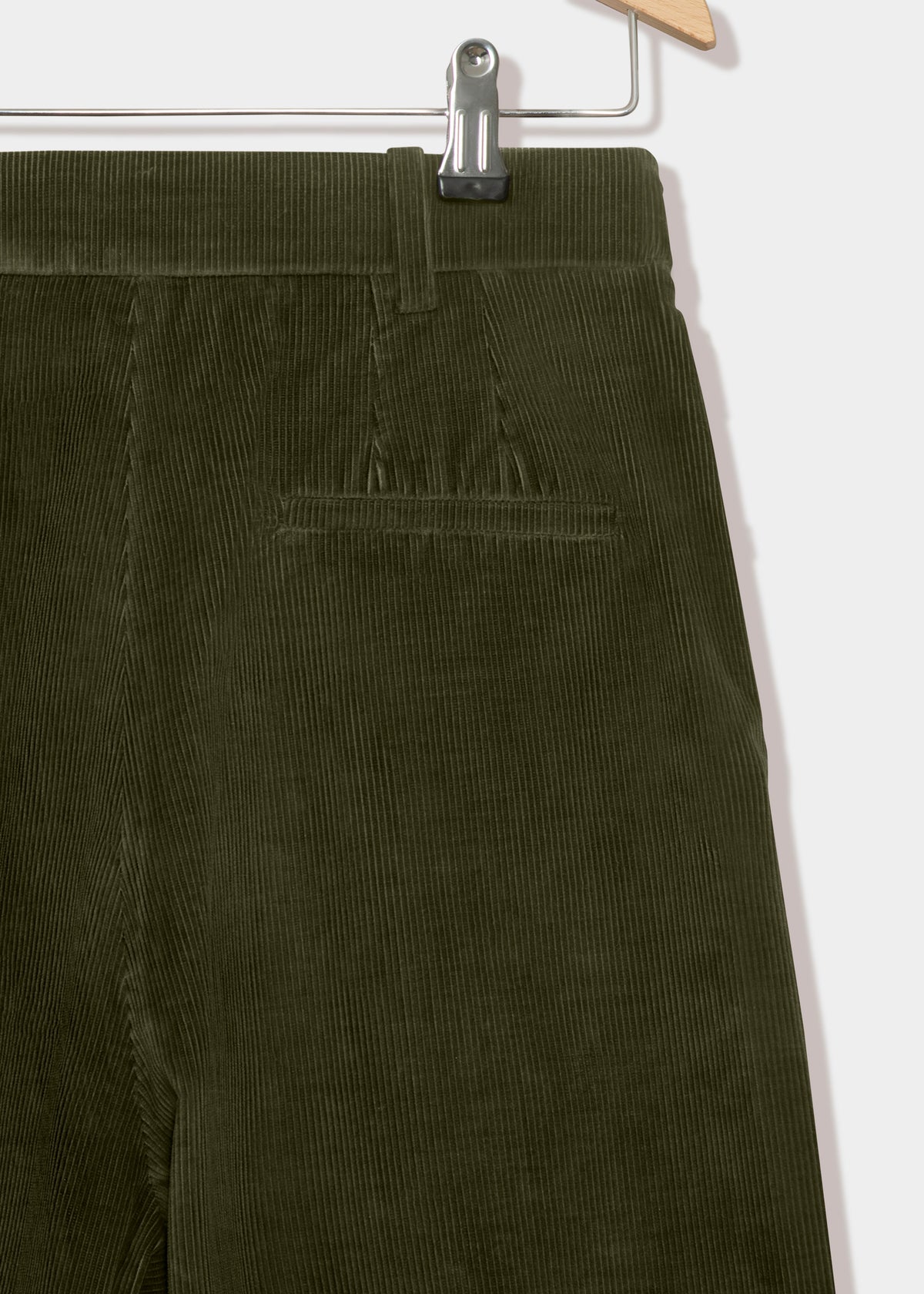 DRAKE CORDUROY TROUSERS — GREEN