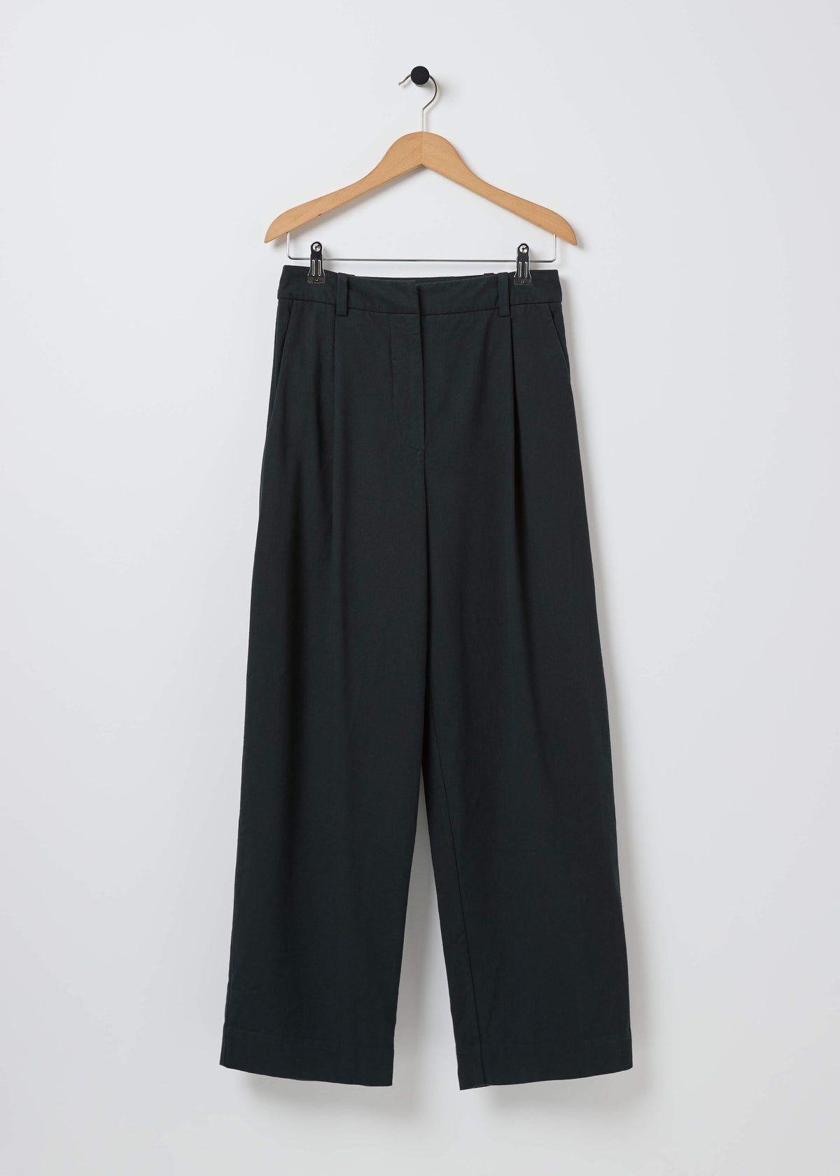 DRAKE COTTON TROUSERS — FADED BLACK