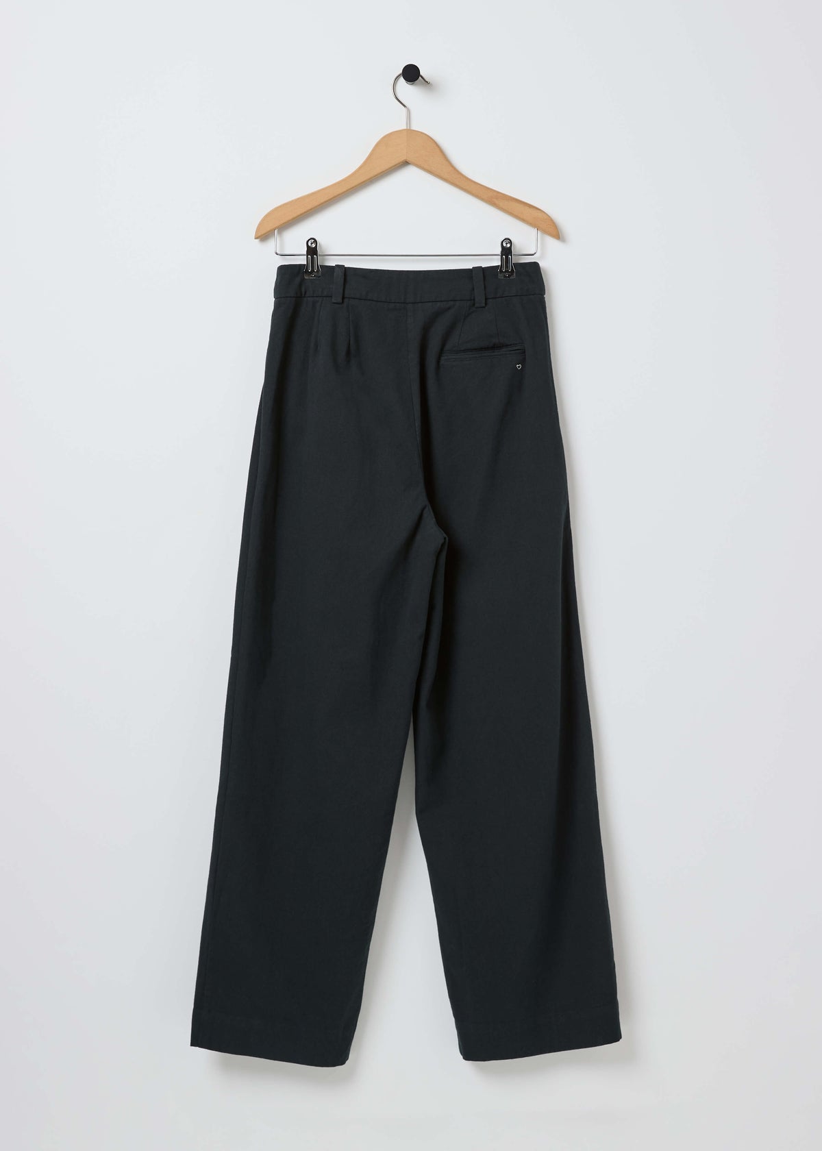 DRAKE COTTON TROUSERS — FADED BLACK