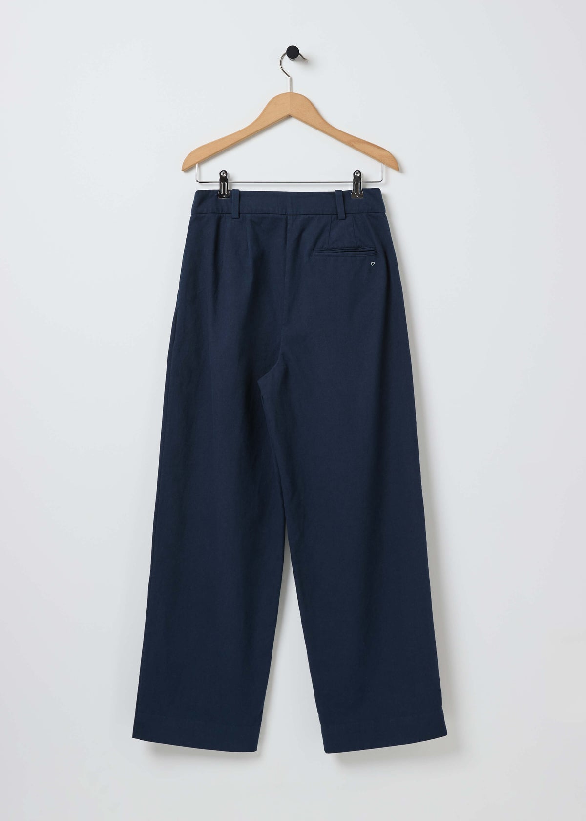 DRAKE COTTON TROUSERS — NAVY