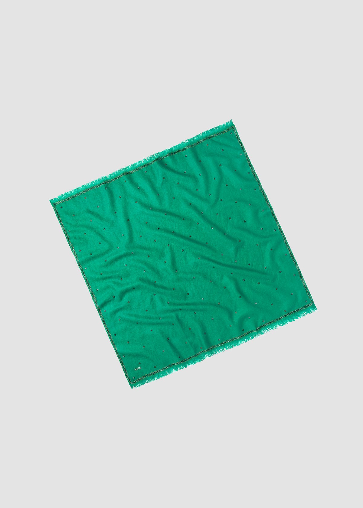 ELAN CASHMERE SCARF — EMERALD