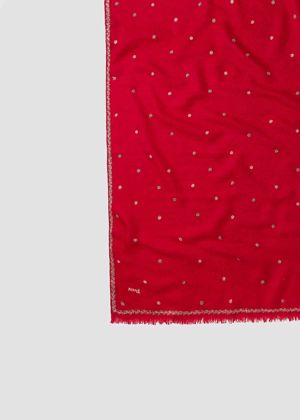 ELAN CASHMERE SCARF — RED