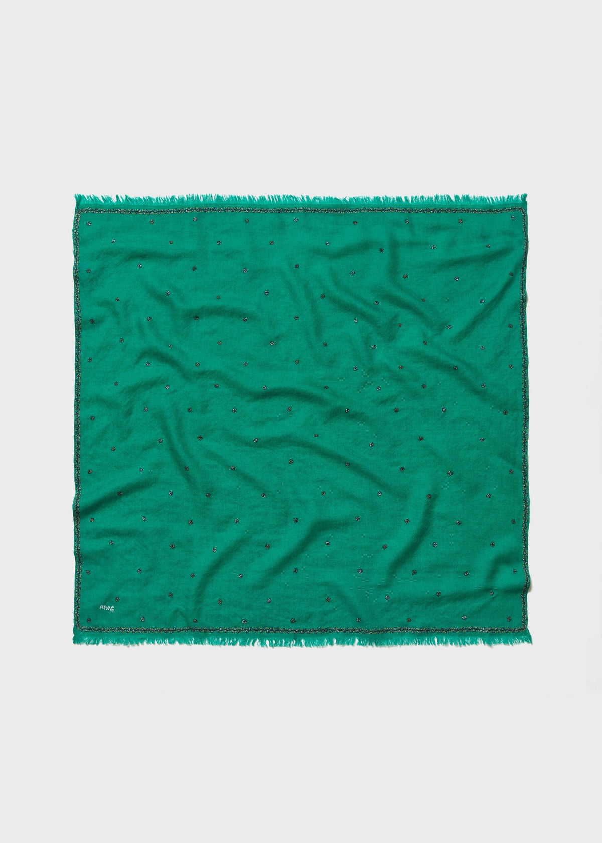 ELAN CASHMERE SCARF — EMERALD