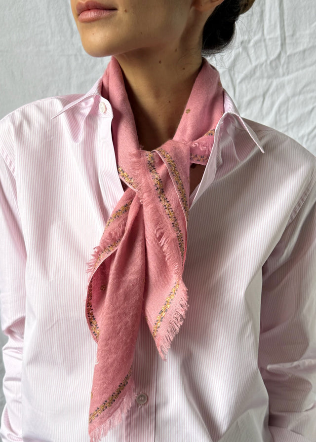 ELAN CASHMERE SCARF — PINK