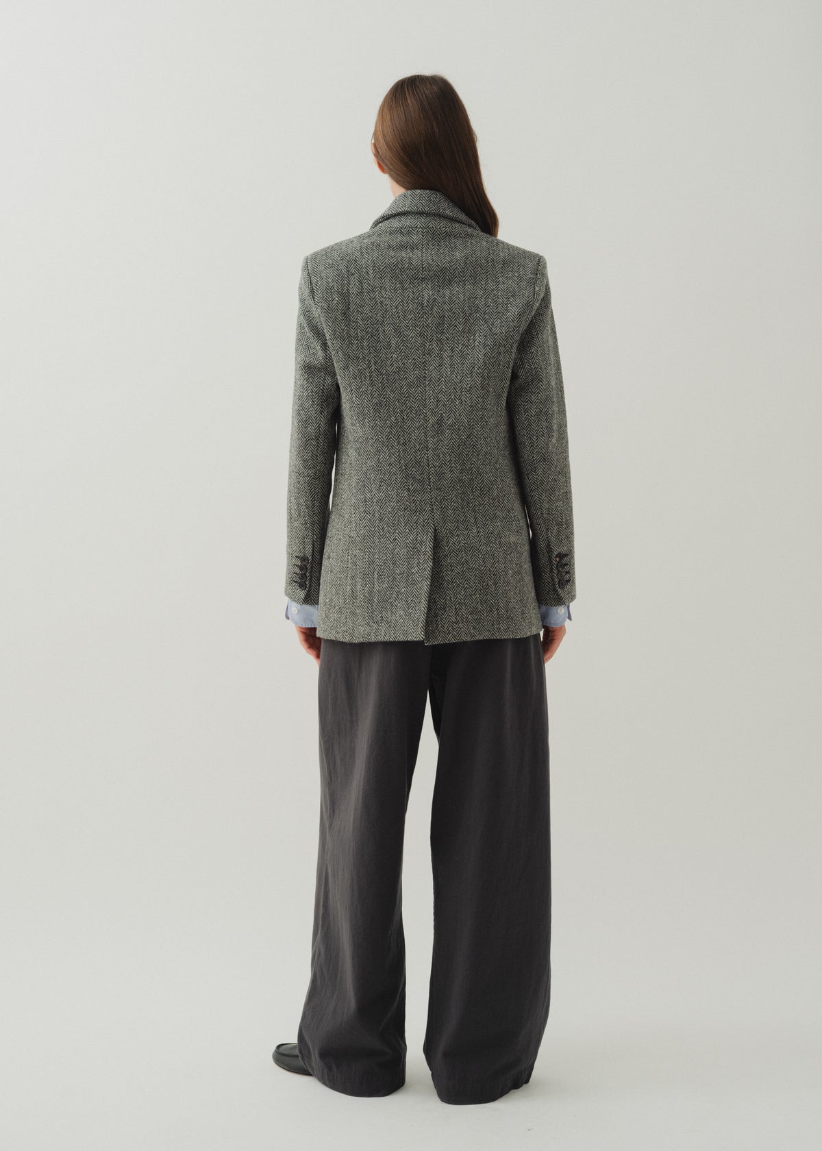 ELISA JACKET — BLACK TWEED