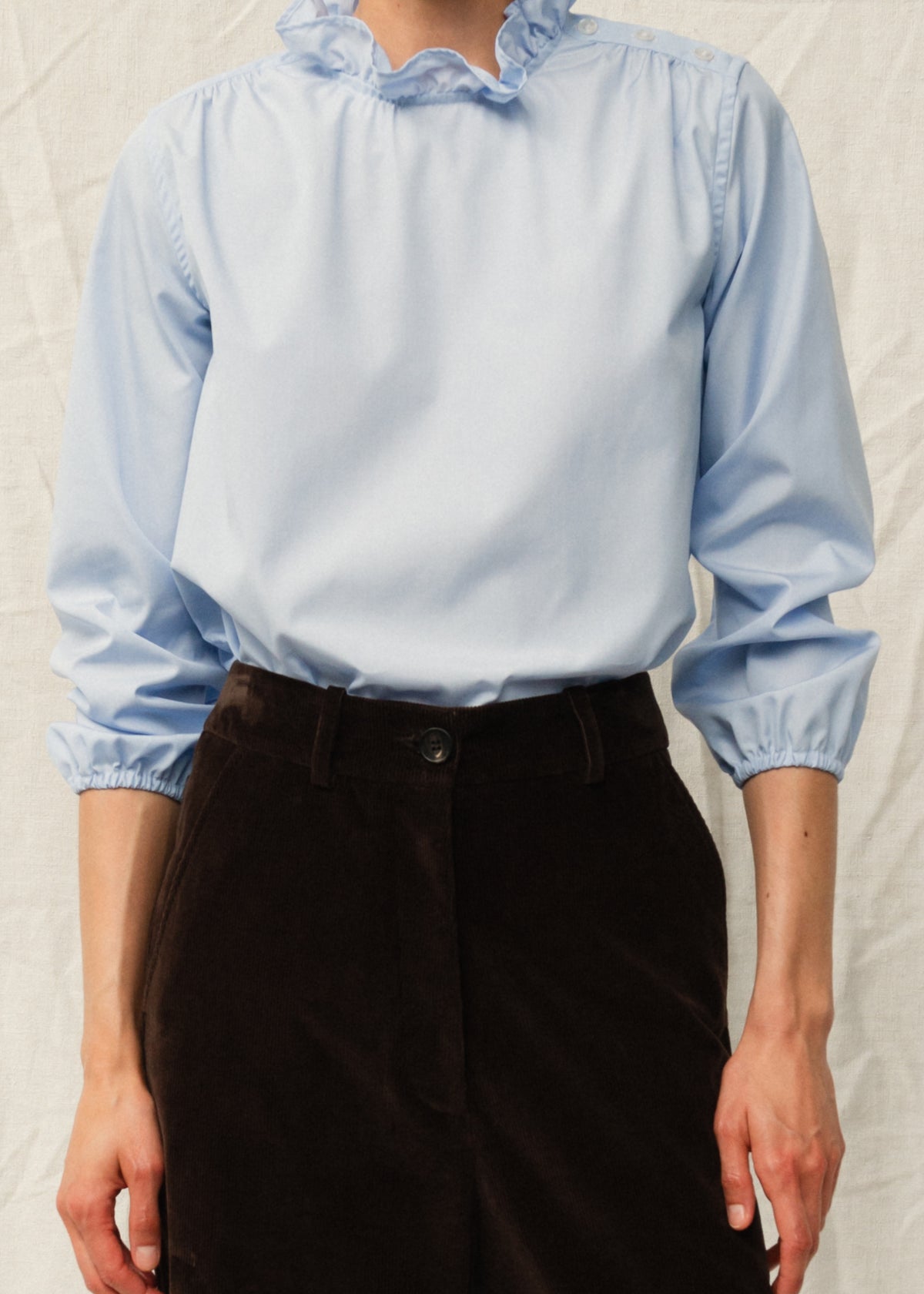 ERIN BLOUSE — BLEU