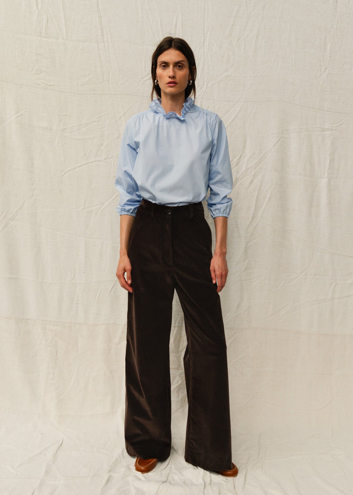 ERIN BLOUSE — BLEU