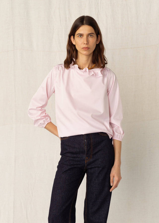 ERIN SHIRT — ROSE STRIPES