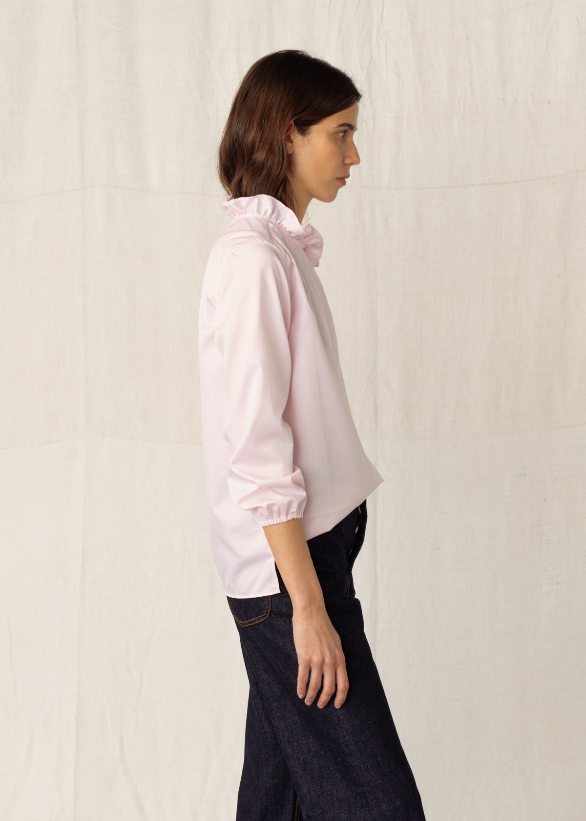 ERIN SHIRT — ROSE STRIPES