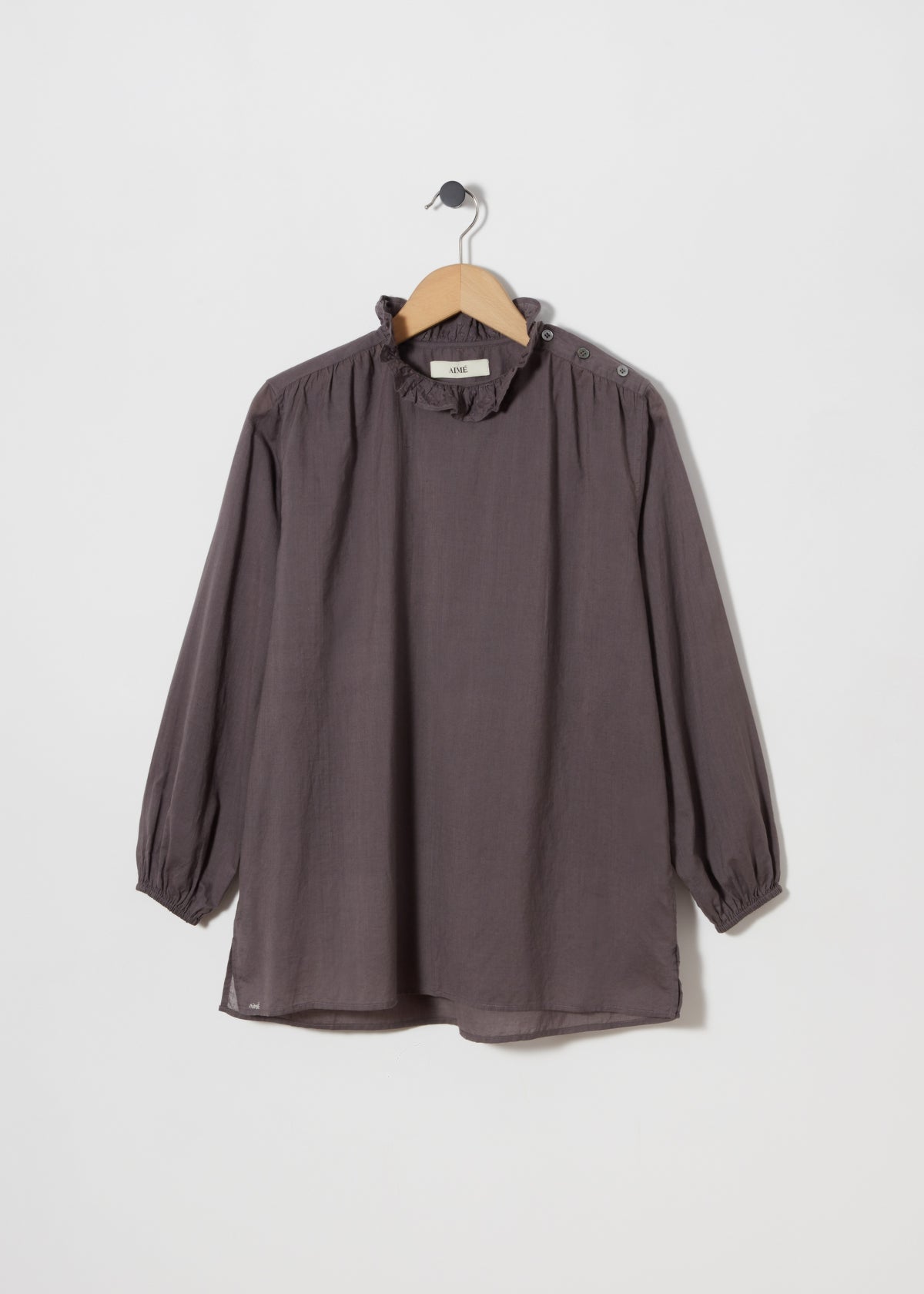 ERIN BLOUSE — CHARCOAL