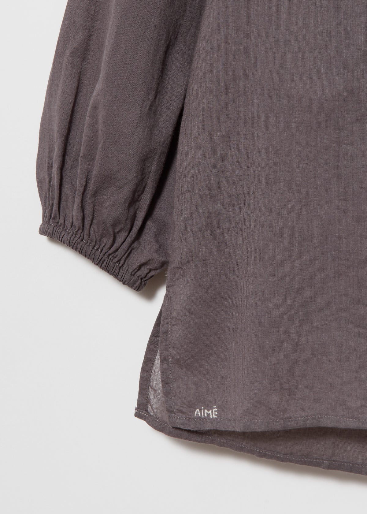 ERIN BLOUSE — CHARCOAL