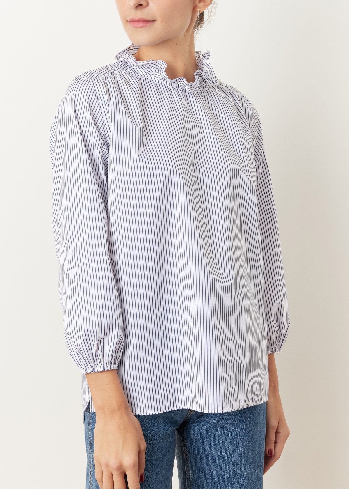 ERIN BLOUSE — NAVY