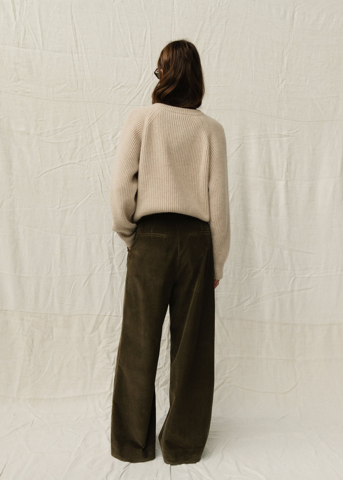 FERRY CORDUROY TROUSERS — CHESTNUT