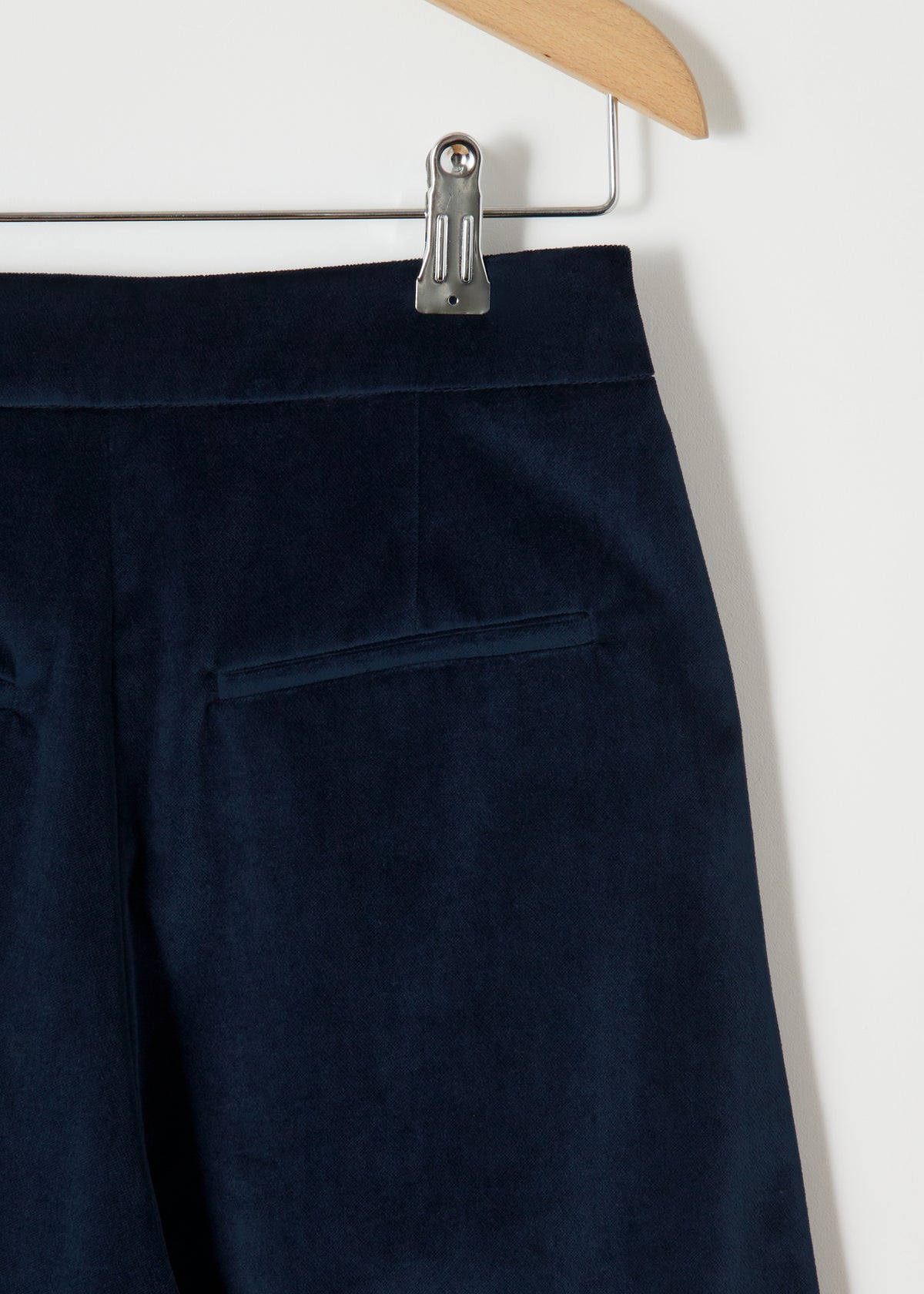 FERRY VELVET TROUSERS — NAVY