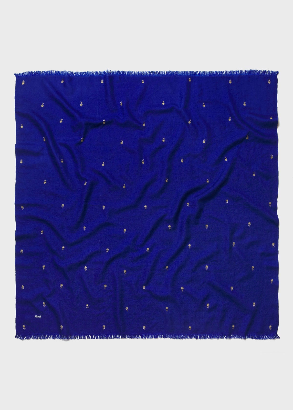 FIELD CASHMERE SCARF — ELECTRIC BLUE