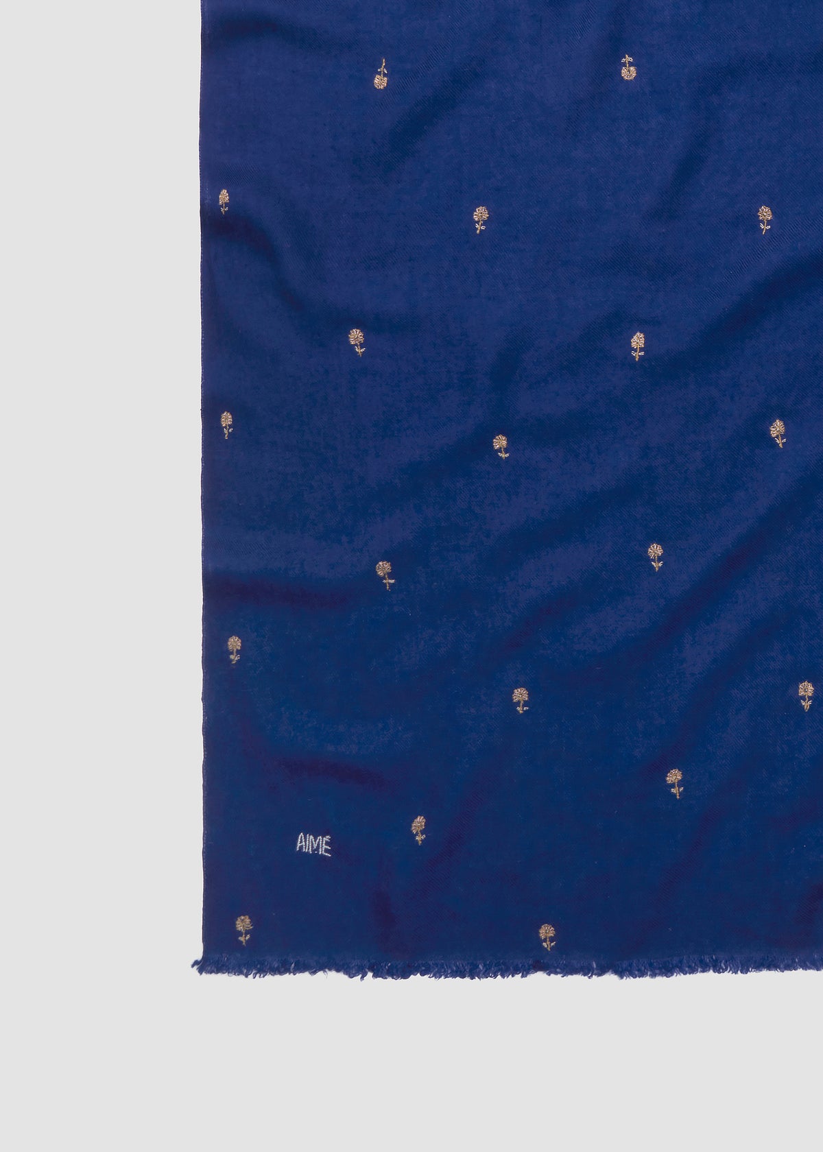 FIELD CASHMERE SCARF — ELECTRIC BLUE