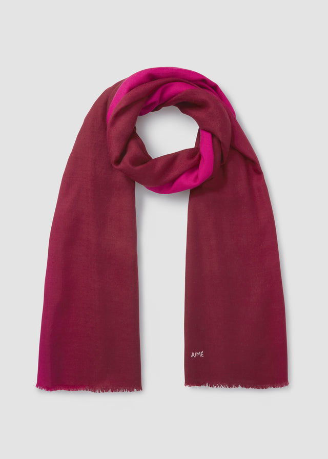 FLEUR CASHMERE SHAWL — PINK