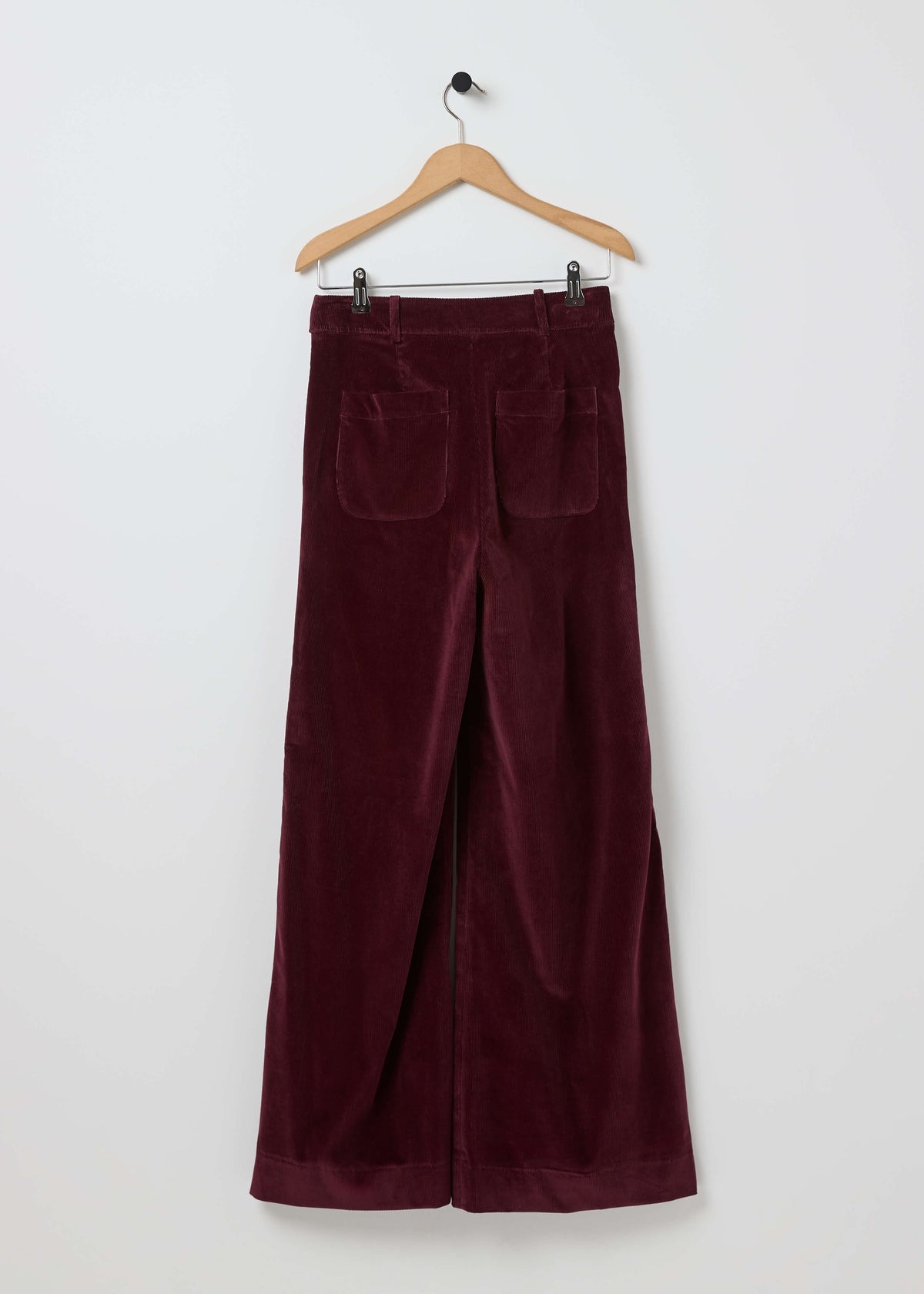 FLINT CORDUROY TROUSERS — BURGUNDY