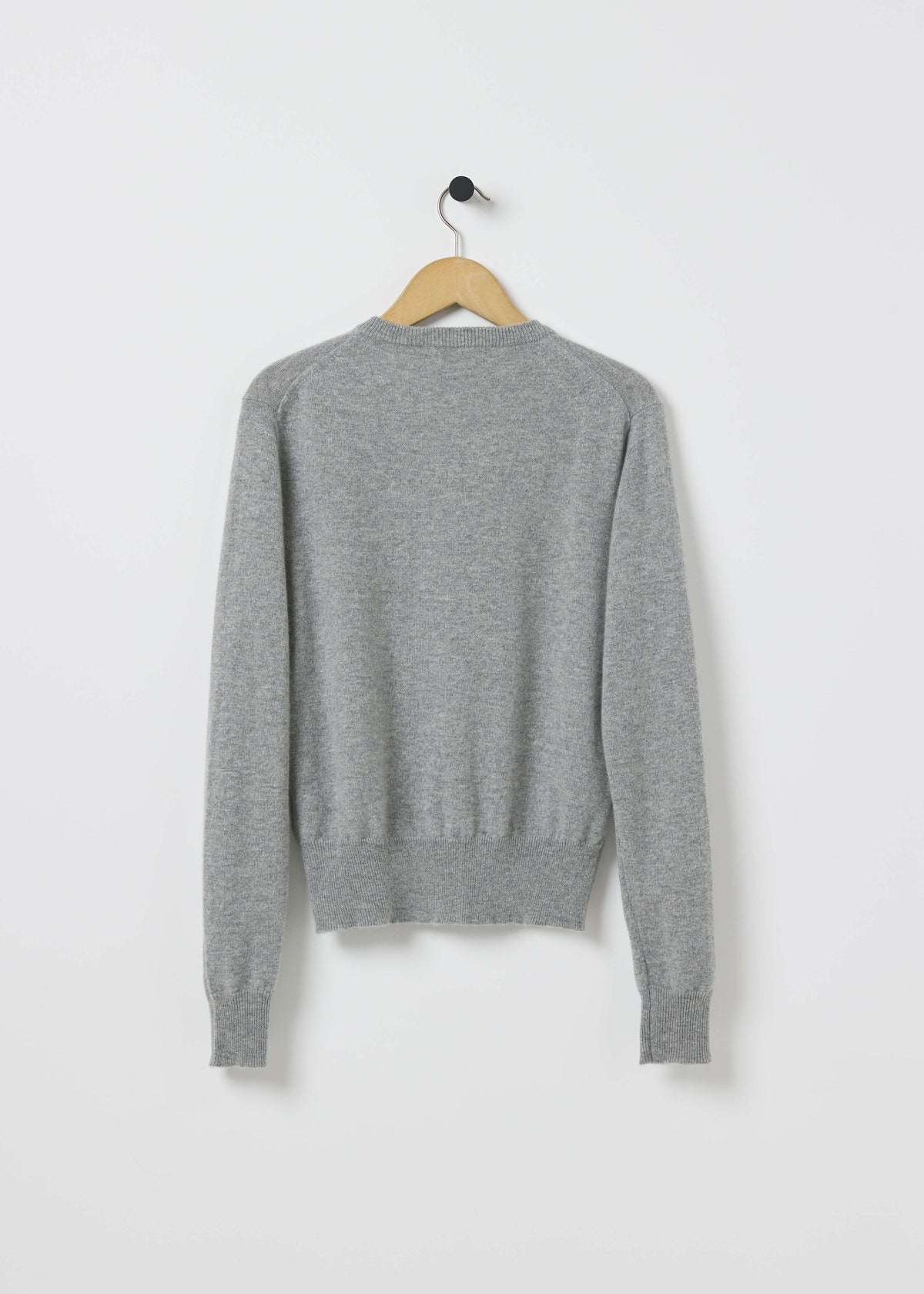 GABBY CASHMERE CARDIGAN — LIGHT GREY