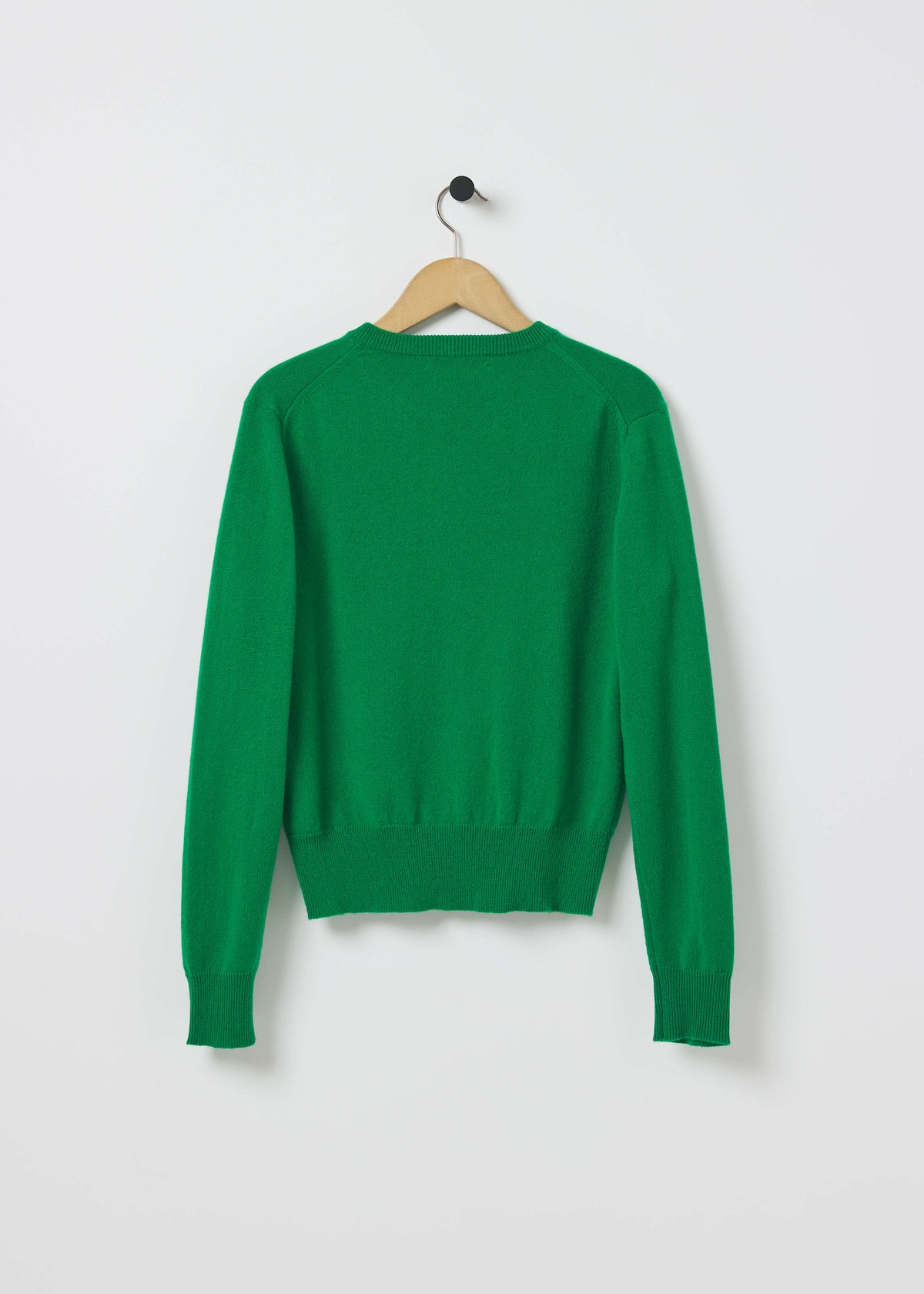 GABBY CASHMERE CARDIGAN — JUNGLE GREEN