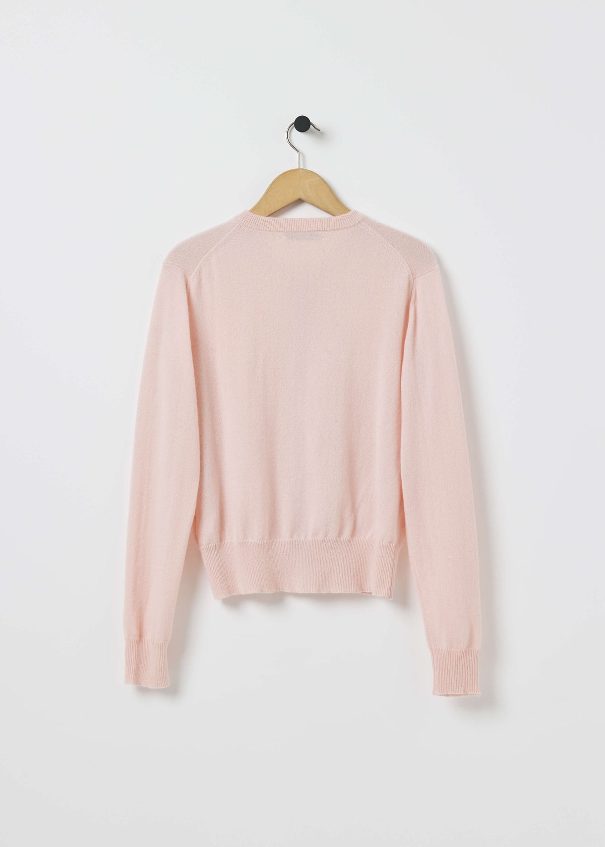 GABBY CASHMERE CARDIGAN — PASTEL PINK