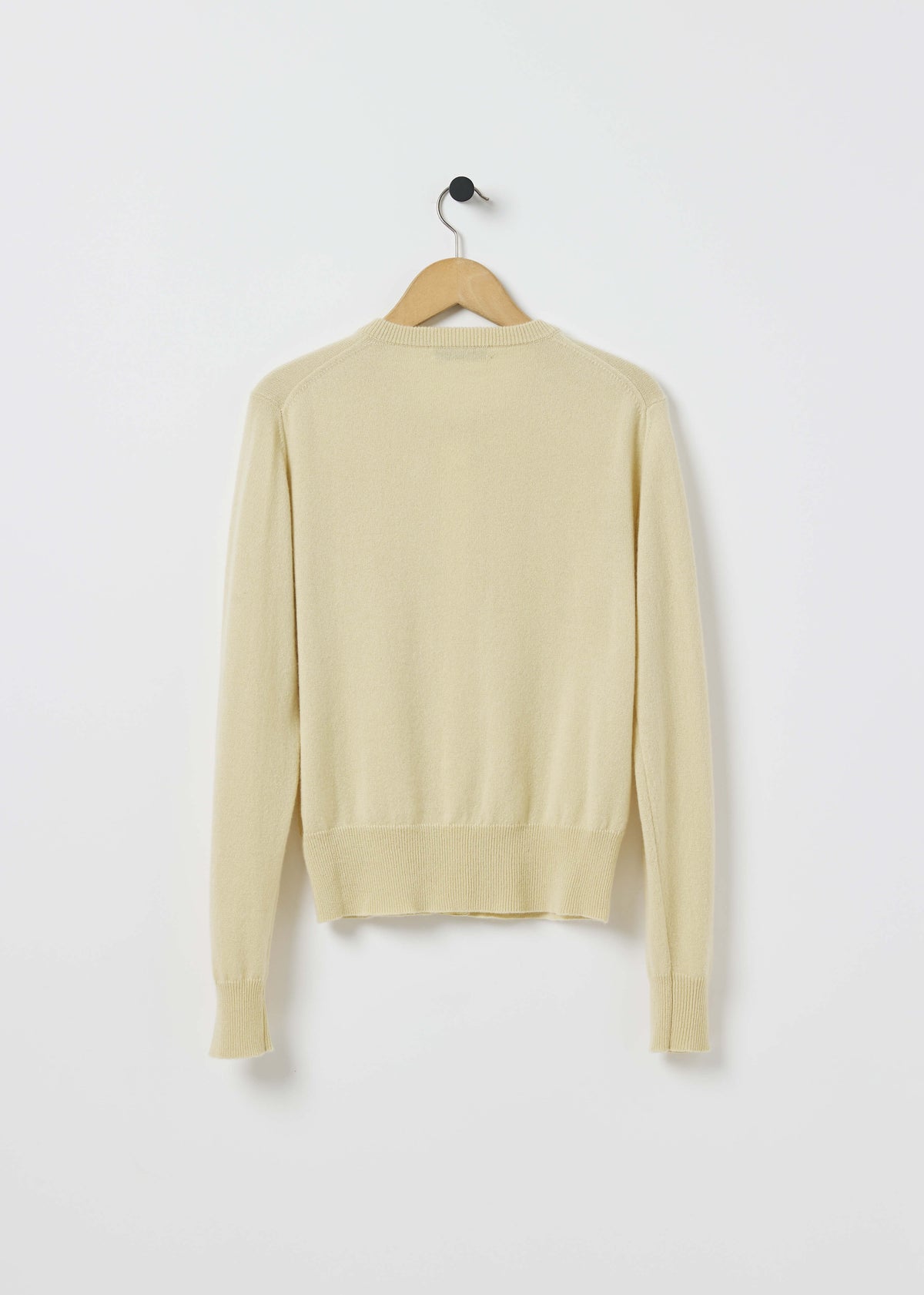 GABBY CASHMERE CARDIGAN — STRAW