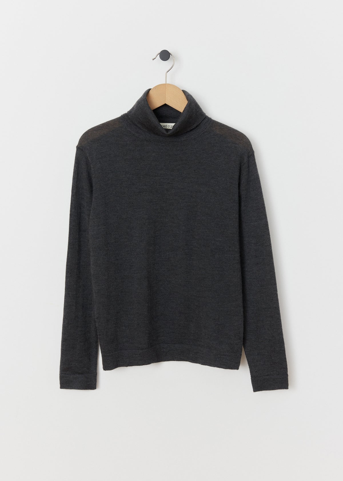 GALA CASHMERE TURTLENECK — ANTHRACITE