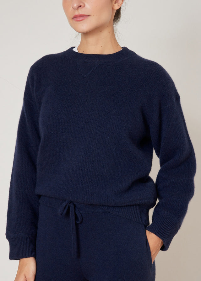 GENE CASHMERE SWEATER — NAVY