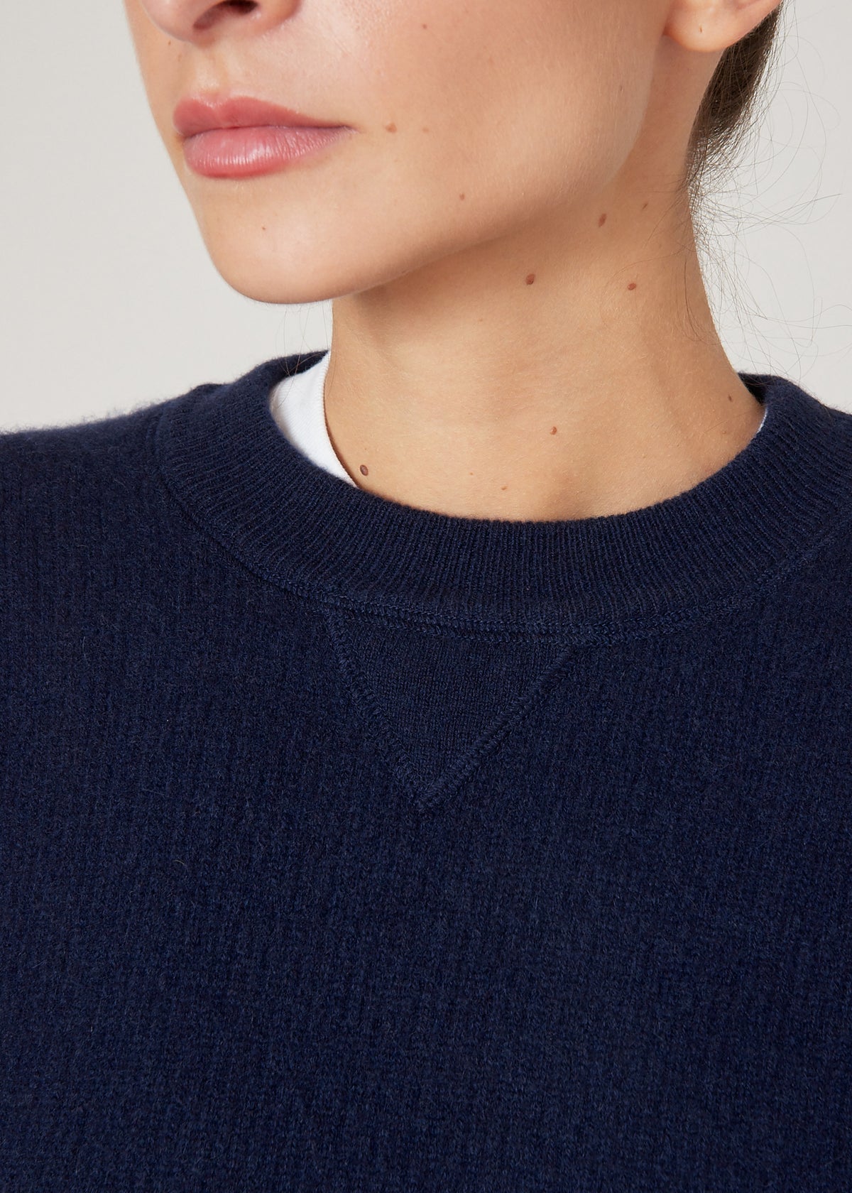 GENE CASHMERE SWEATER — NAVY