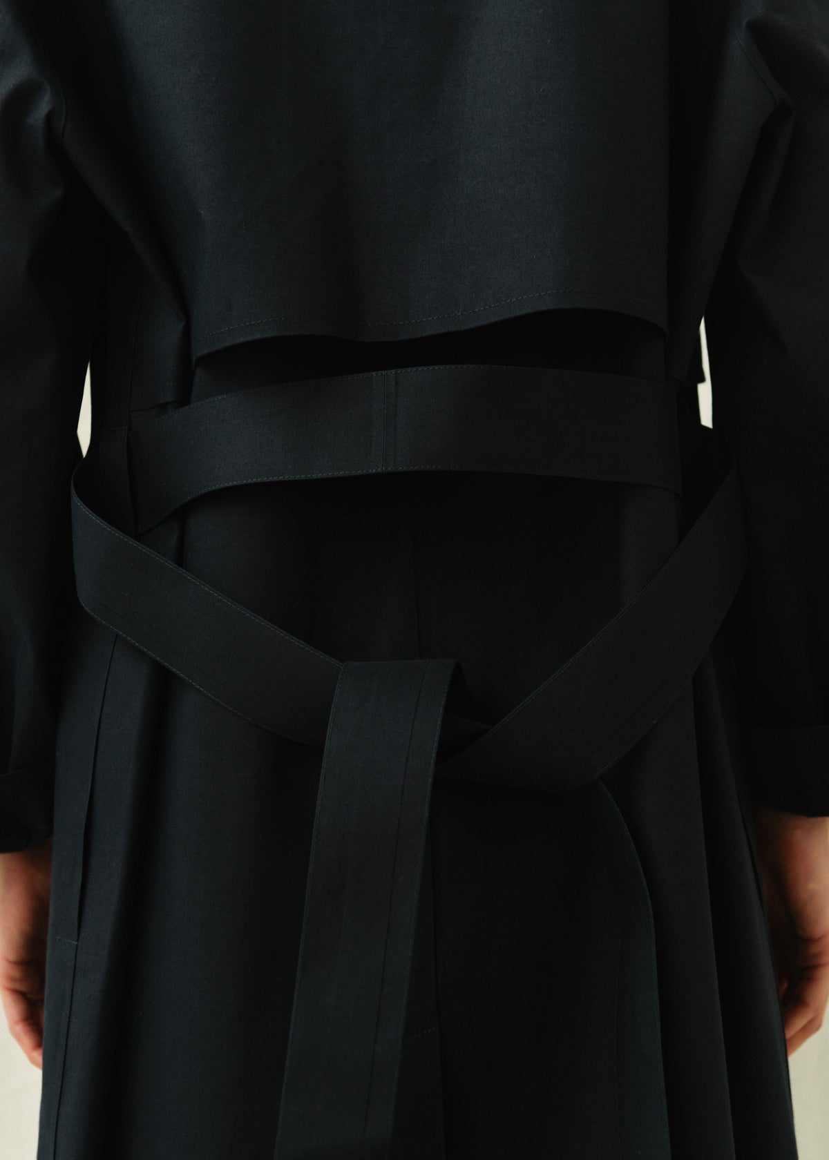 GIA TRENCH COAT — NAVY