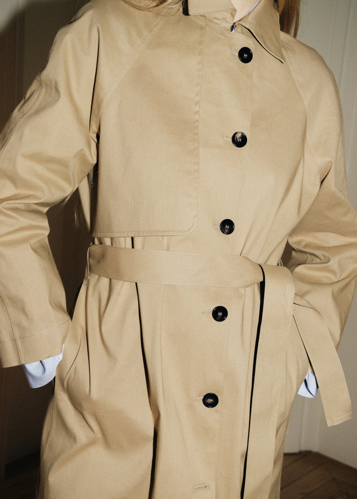 GIA TRENCH COAT — FAWN