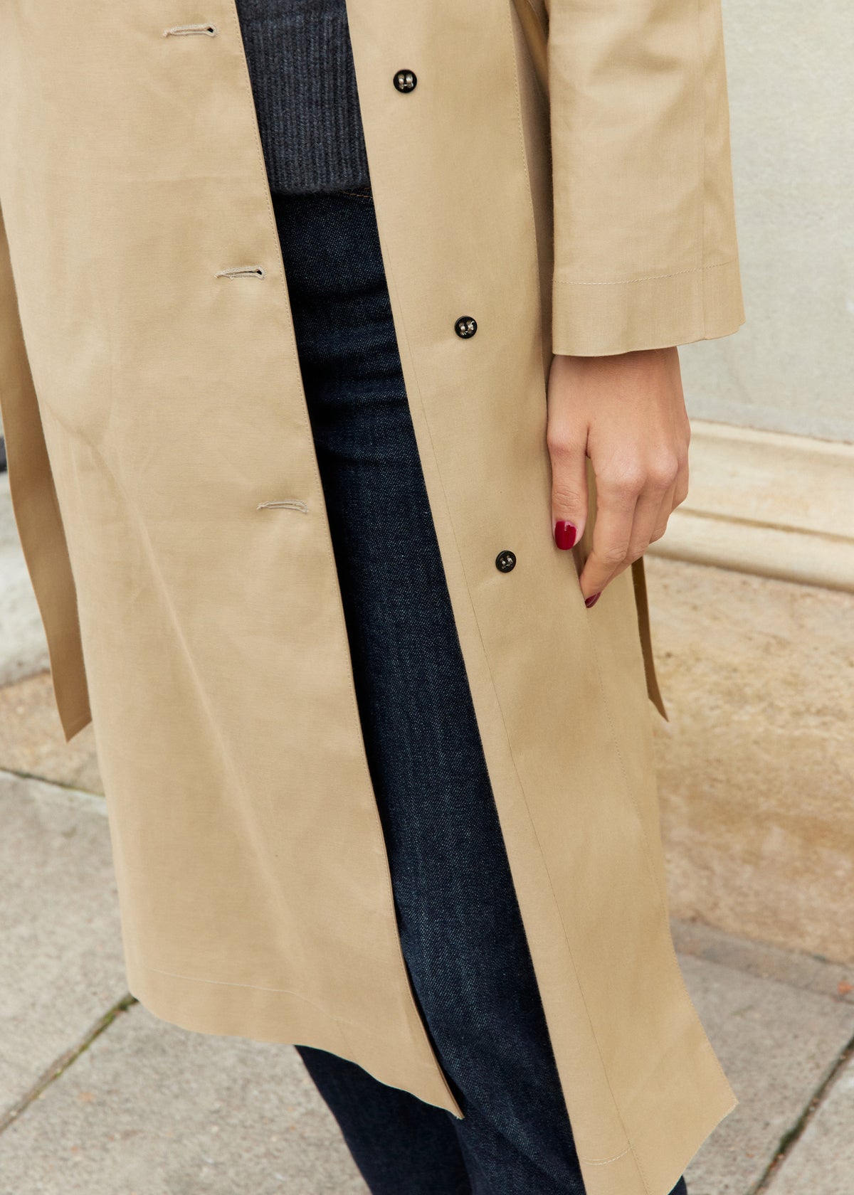 GIA TRENCH COAT — FAWN