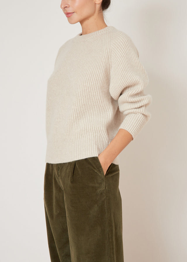 GIGI CASHMERE JUMPER — SAND