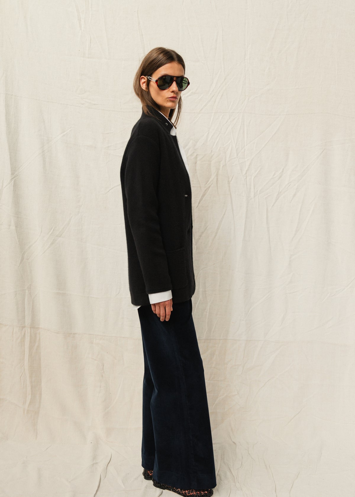 GILDA CASHMERE JACKET — BLACK