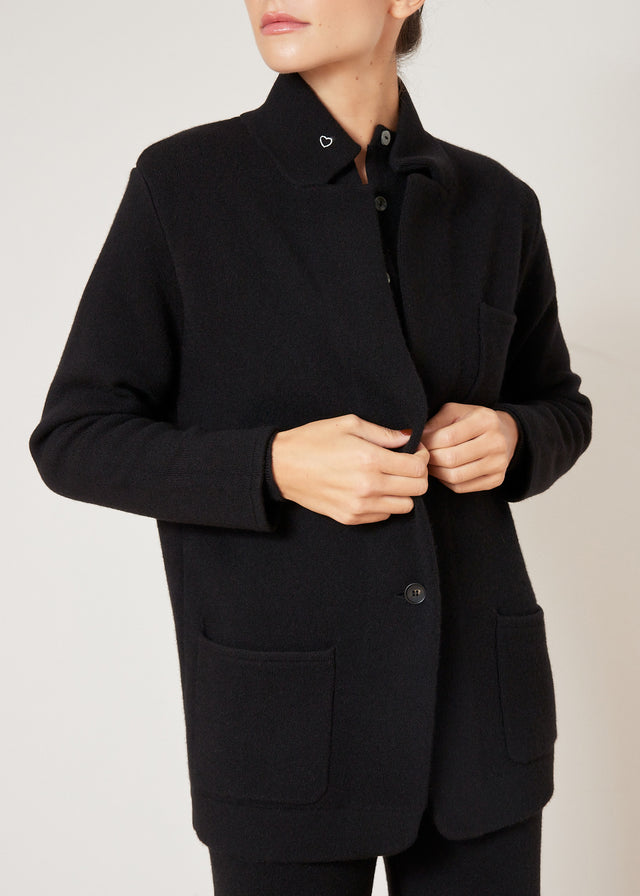 GILDA CASHMERE JACKET — BLACK