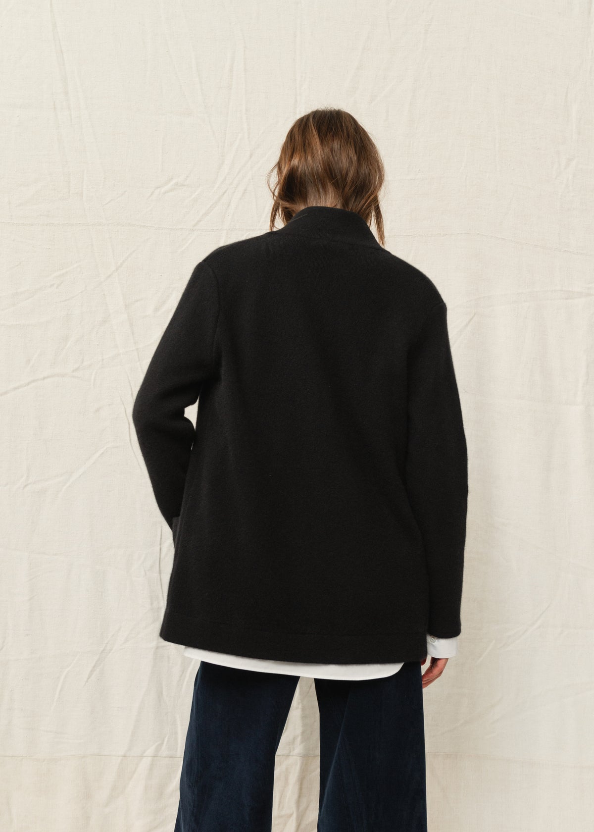 GILDA CASHMERE JACKET — BLACK