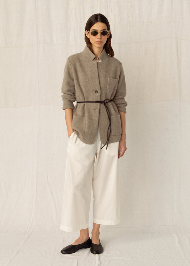 GILDA CASHMERE JACKET — PEPPERCORN