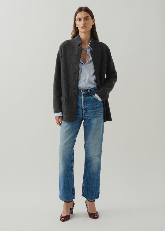 GILDA CASHMERE JACKET — ANTHRACITE