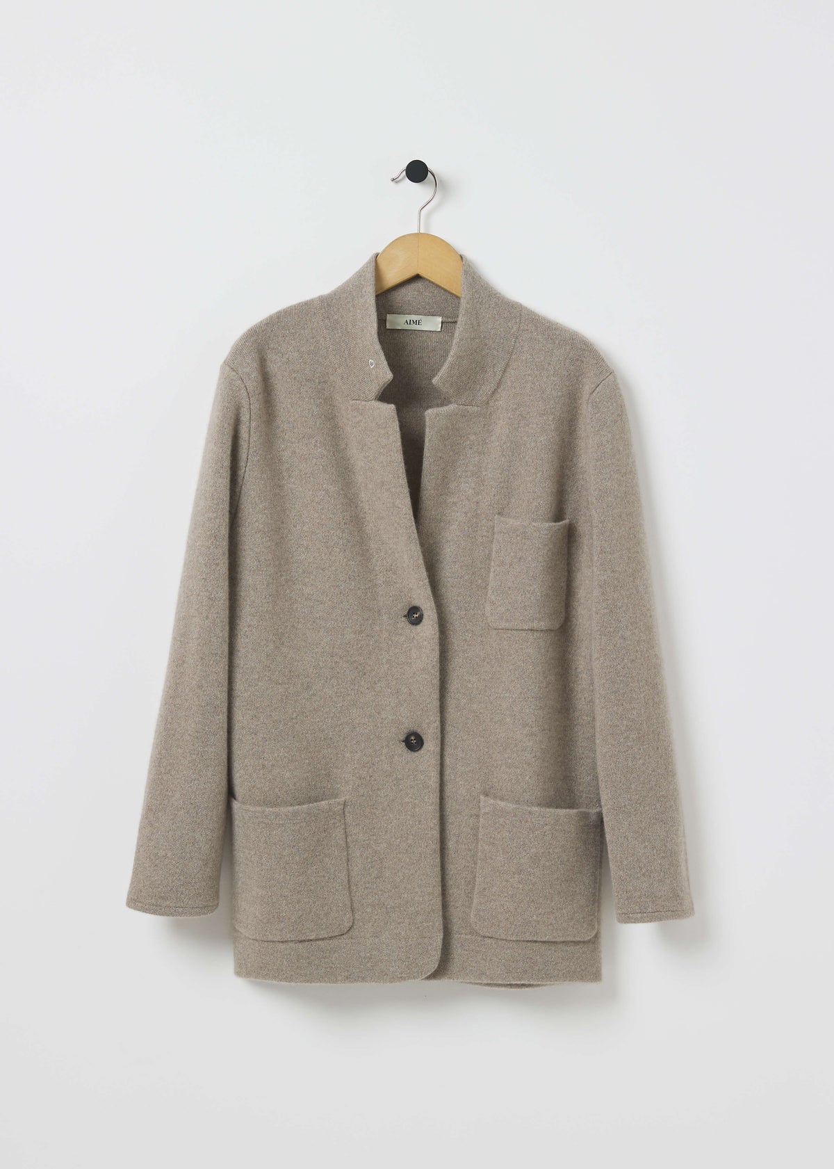 GILDA CASHMERE JACKET — PEPPERCORN