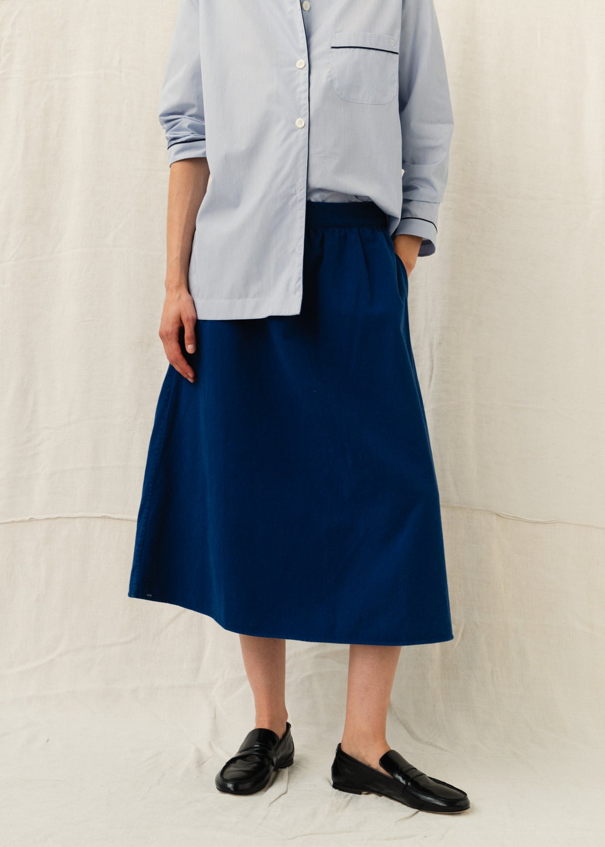 JODIE SKIRT — INK BLUE