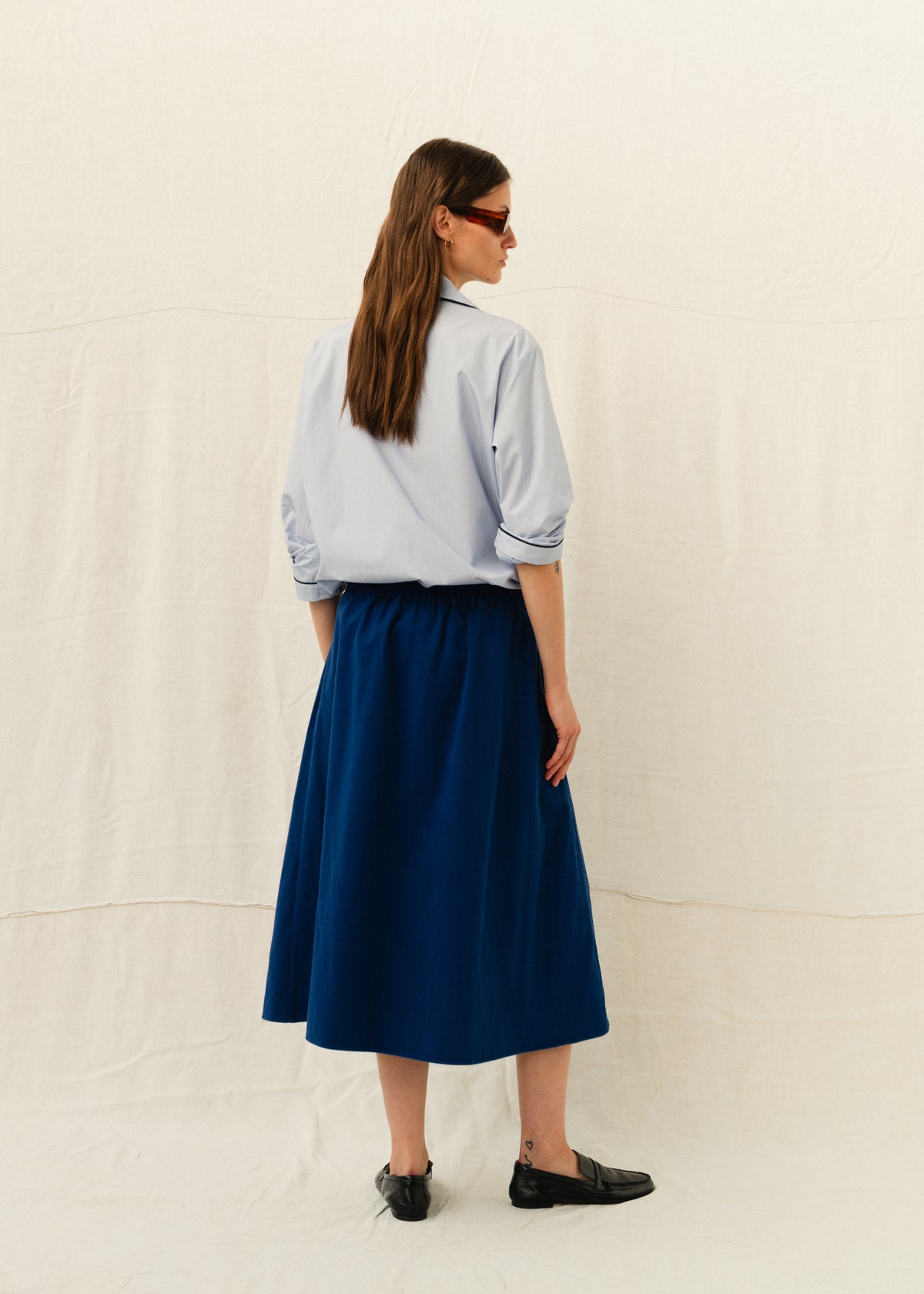 JODIE SKIRT — INK BLUE