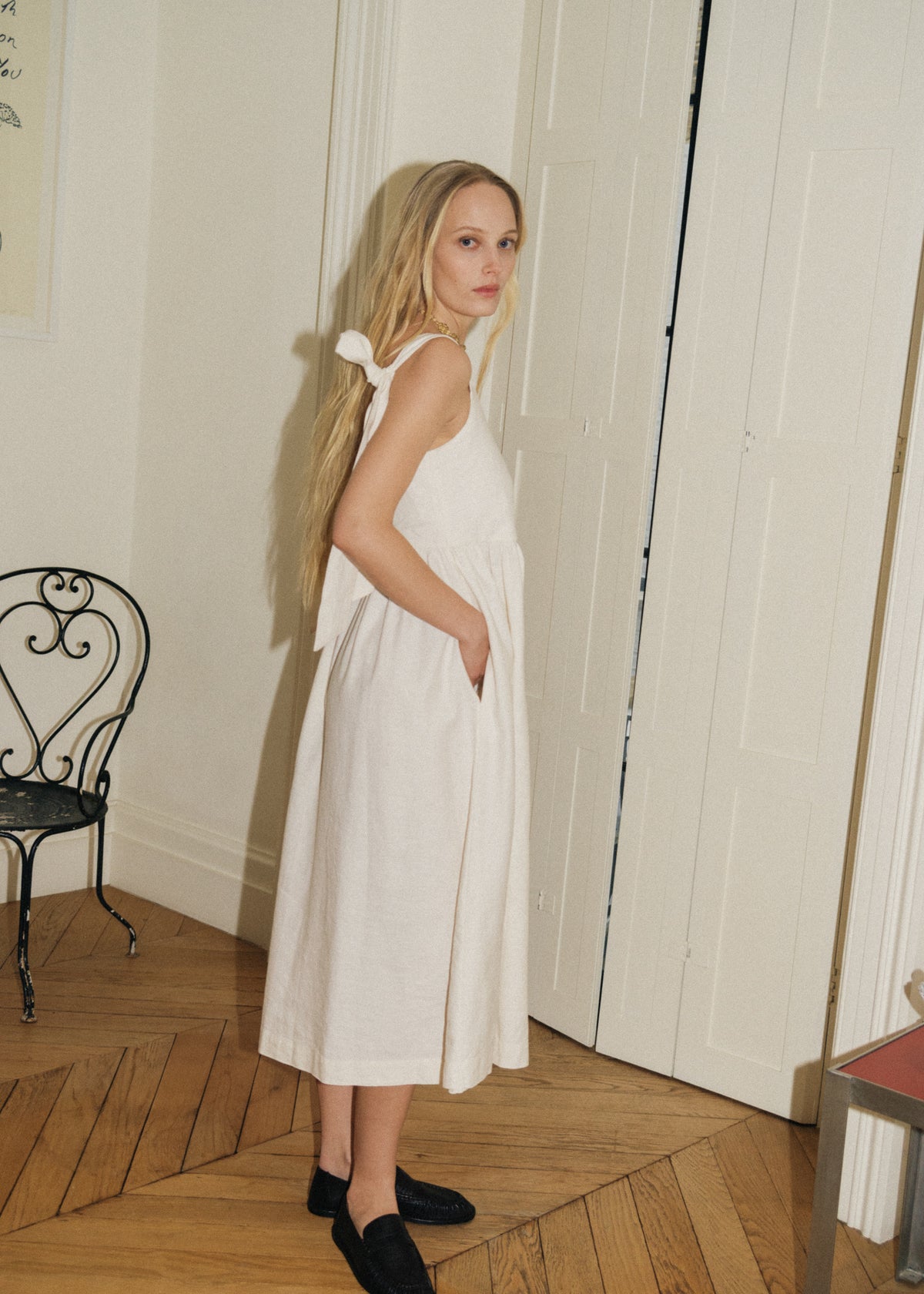 IDA DRESS — OFF WHITE