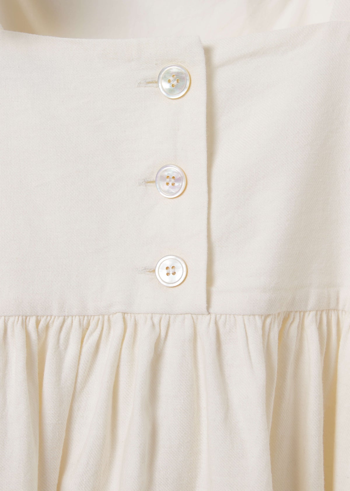 IDA DRESS — OFF WHITE