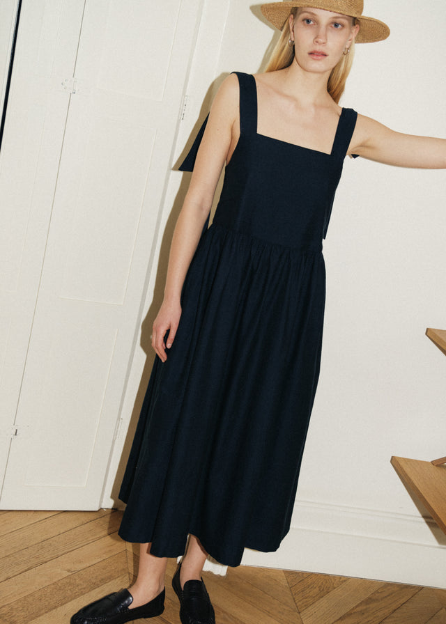 IDA DRESS — SOFT BLACK