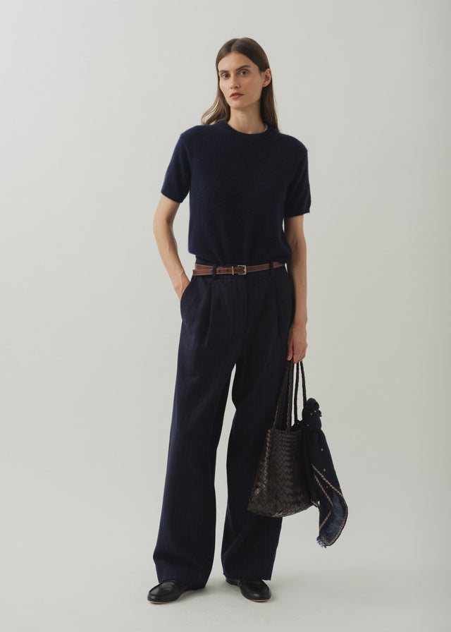 IGGY CASHMERE TEE — MARINE