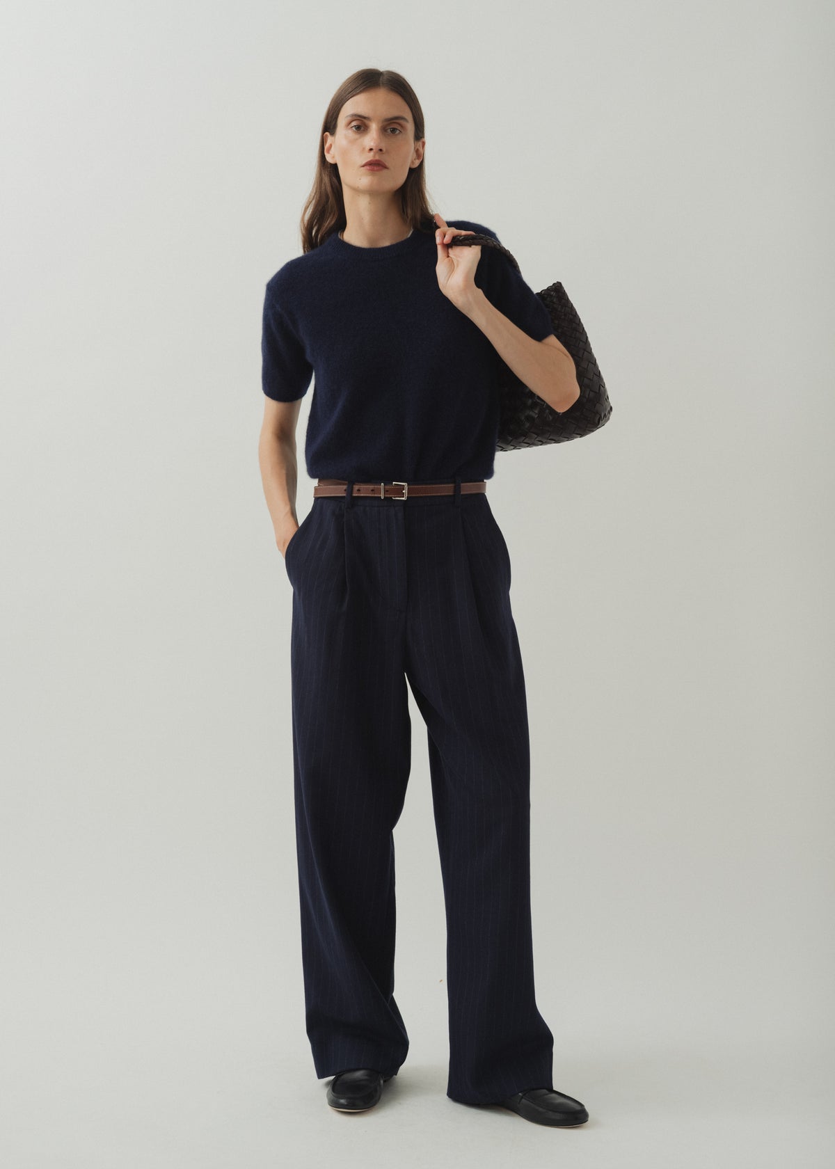 IGGY CASHMERE TEE — MARINE