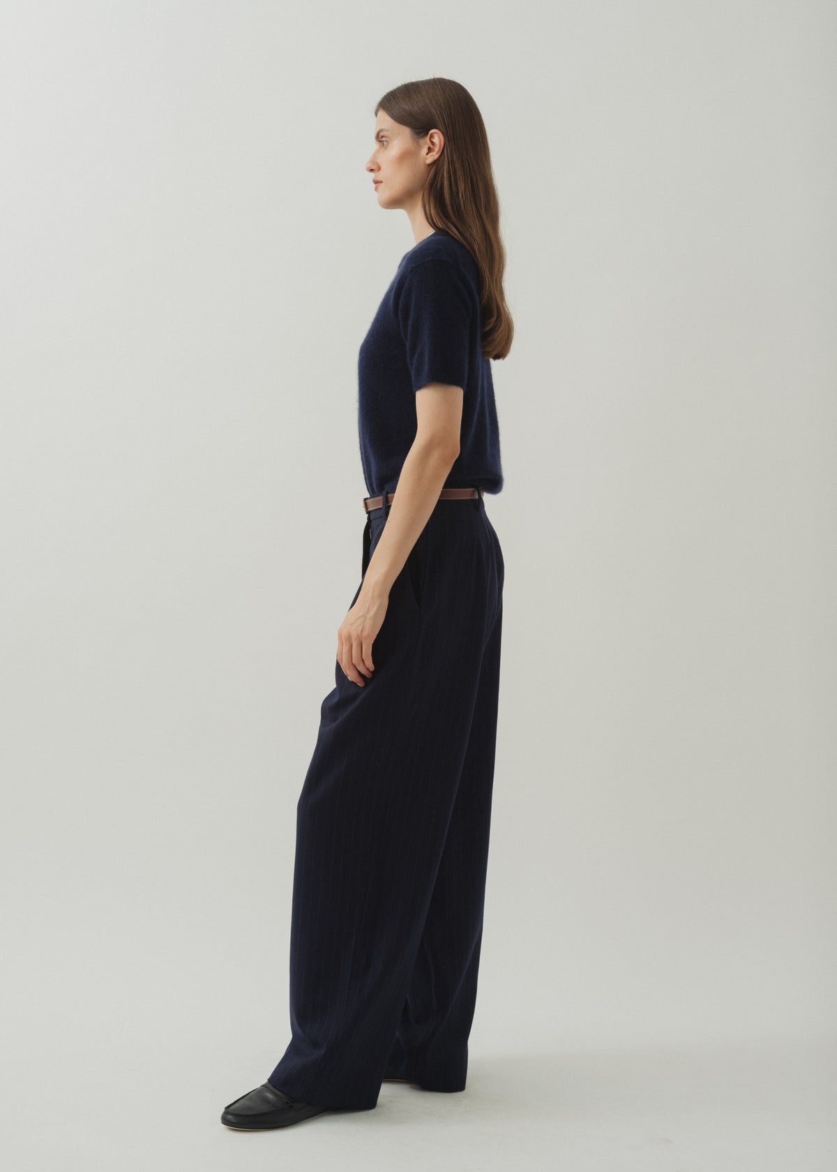 IGGY CASHMERE TEE — MARINE