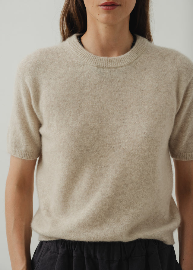 IGGY CASHMERE TEE — OATMEAL